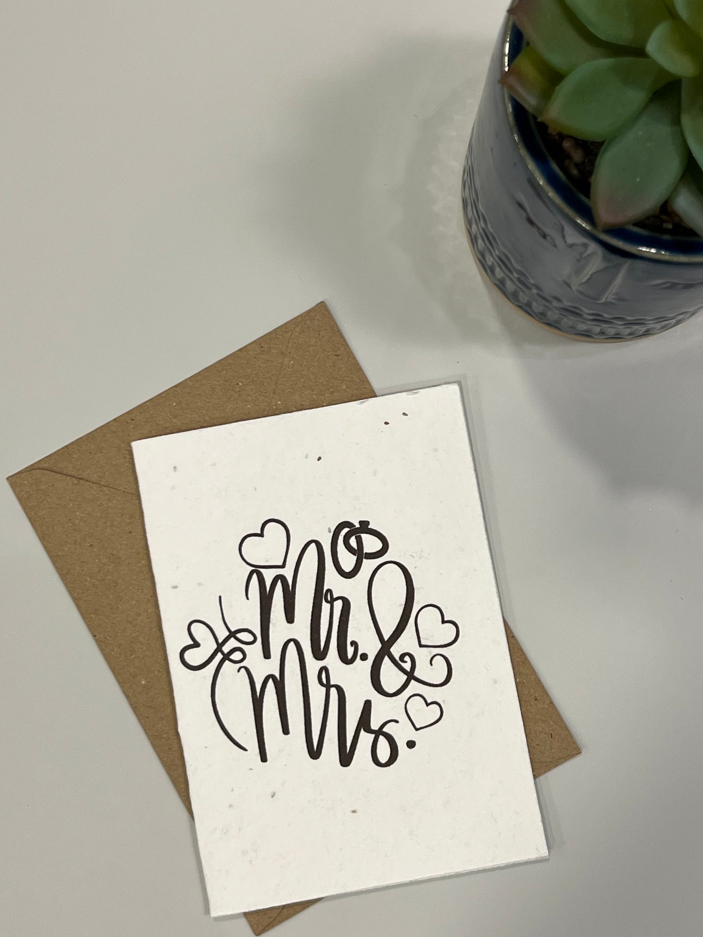 Mr & Mrs - Plantable Card