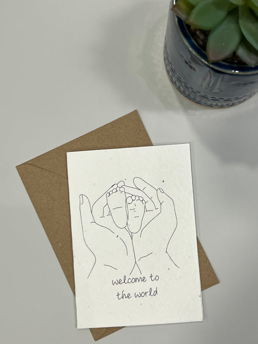 Welcome to the World - Plantable Card