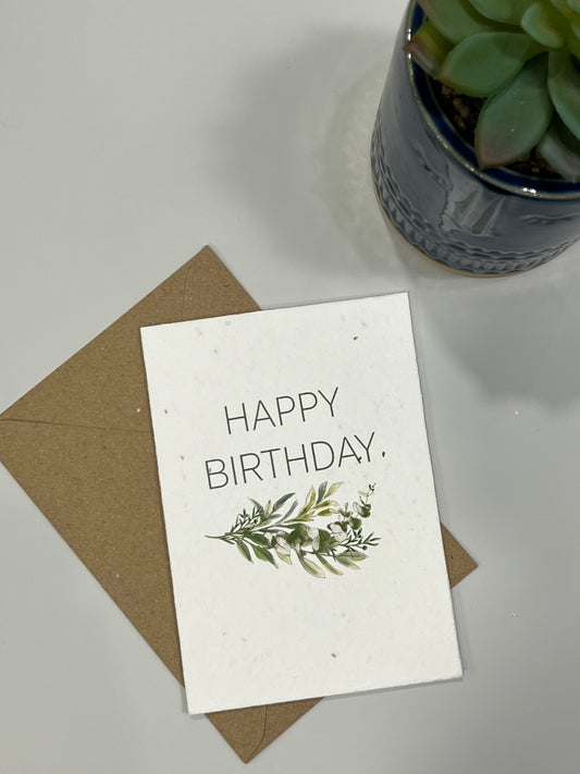 Happy Birthday - Plantable Card