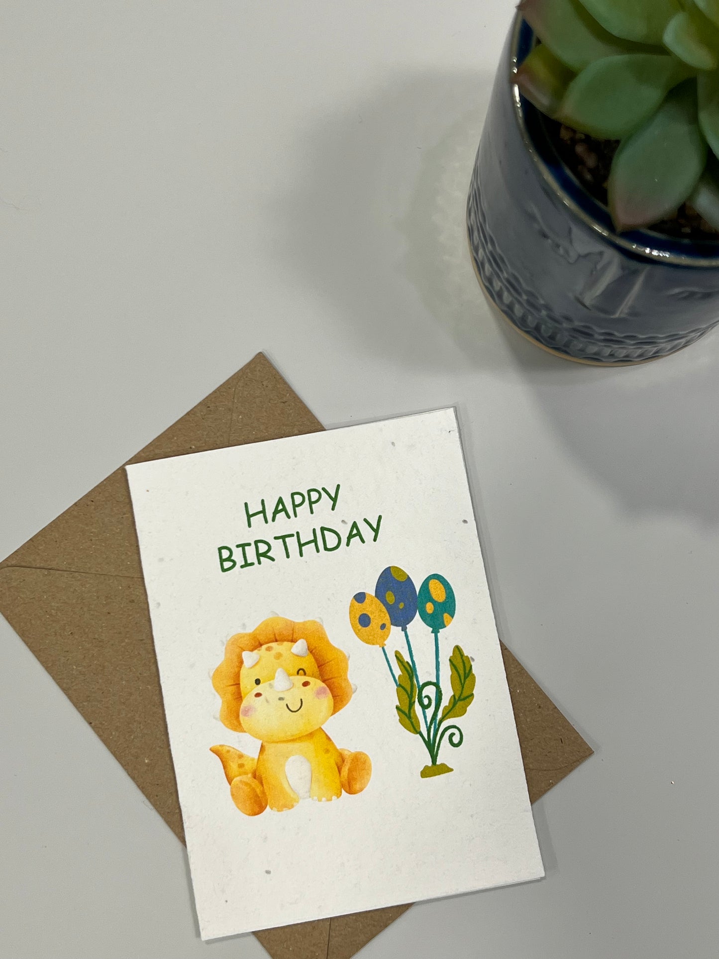 Dino Birthday - Plantable Card