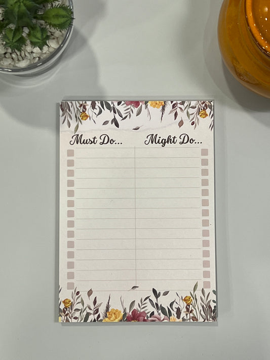 To Do - A5 notepad